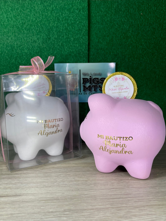 Alcancía para Bautizo